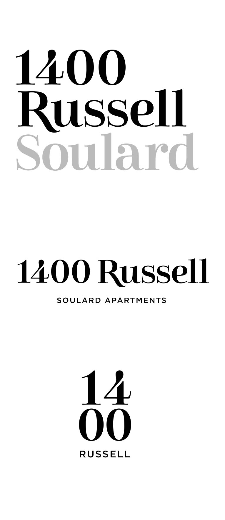 1400 Russell branding-logo stacked