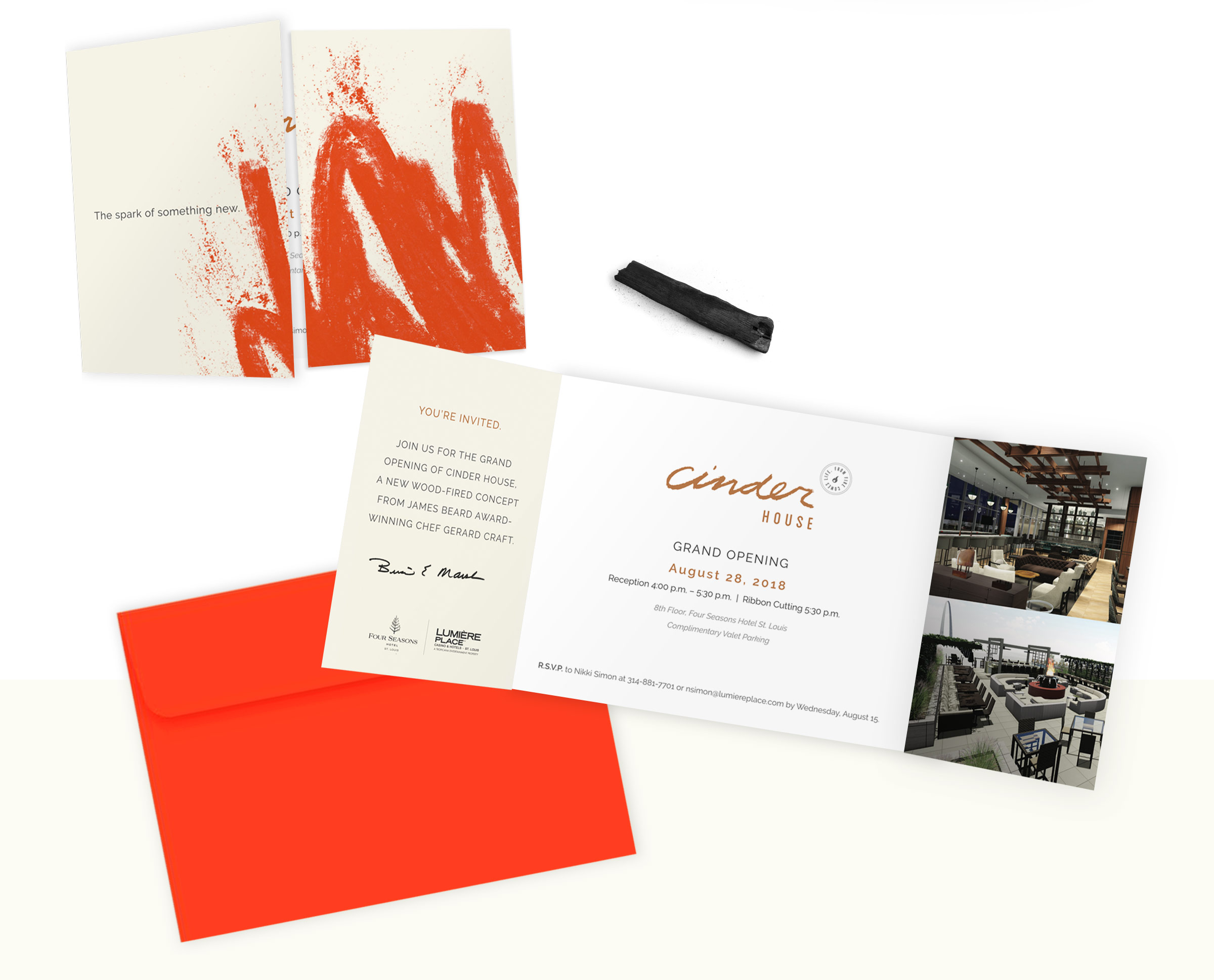 Cinder House Branding and Design - Layouts