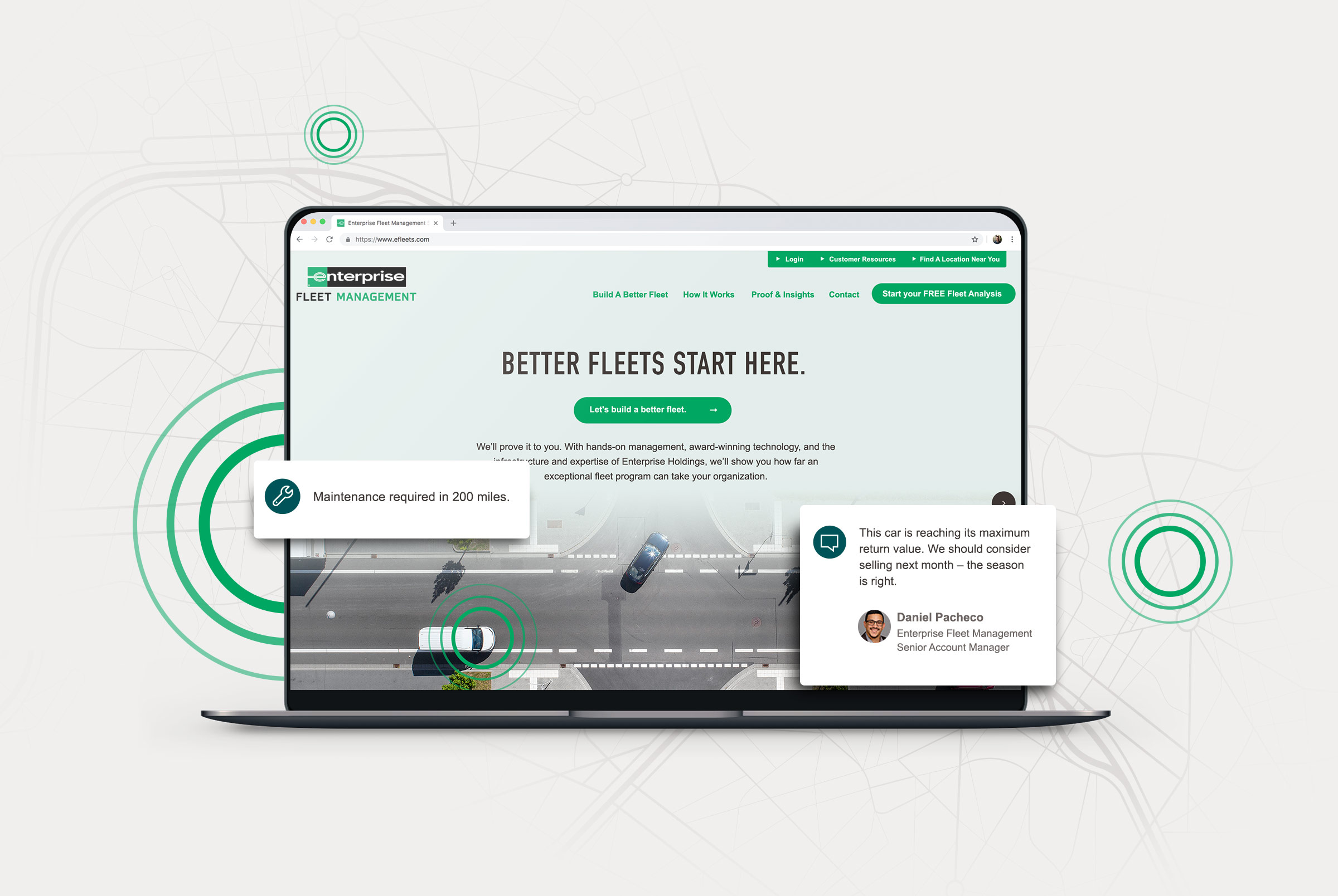 Enterprise Fleet Management website design