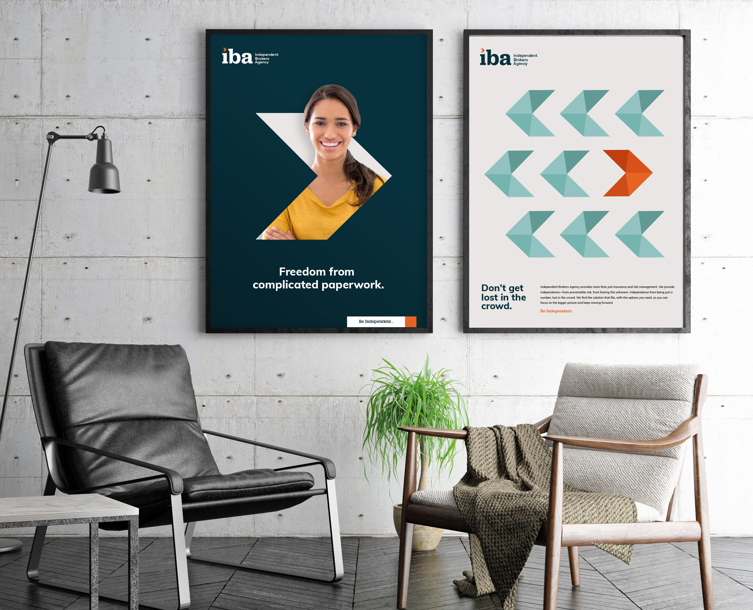 IBA brand expressions and posters