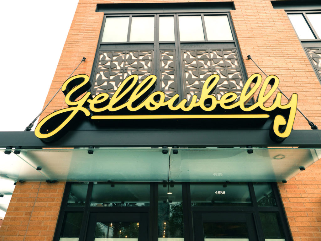 Yellowbelly - exterior signage design