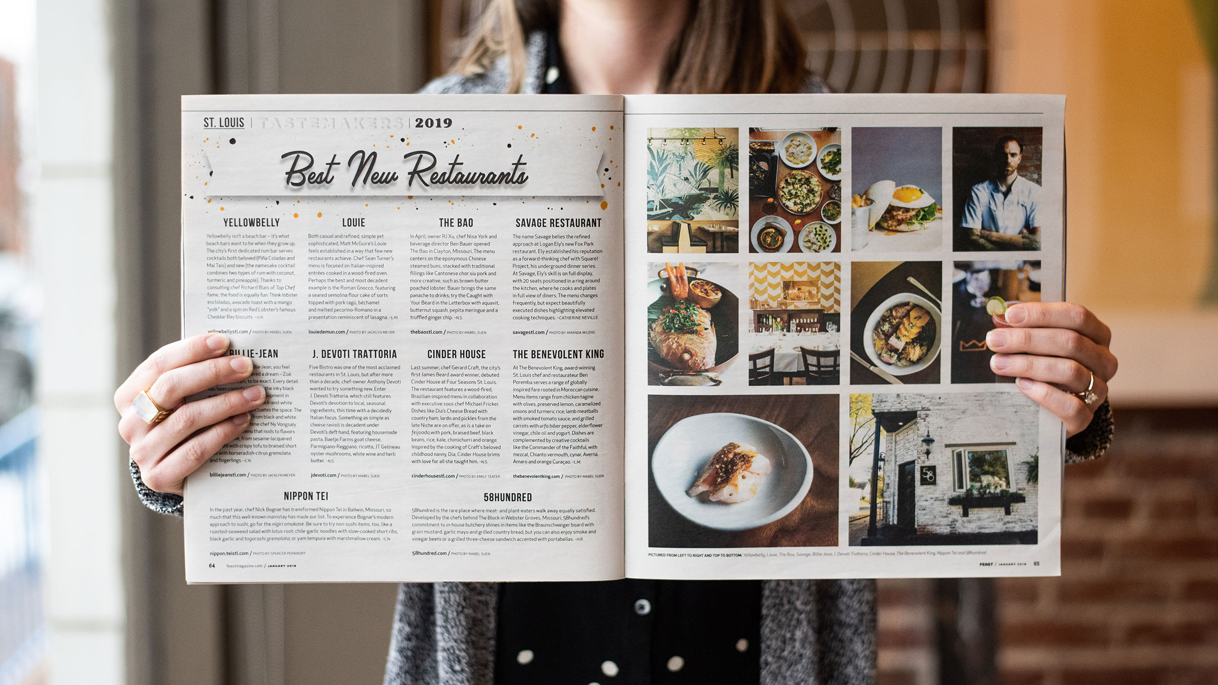Cinder House and Yellowbelly were named Best New Restaurants in the FEAST Tastemakers Issue