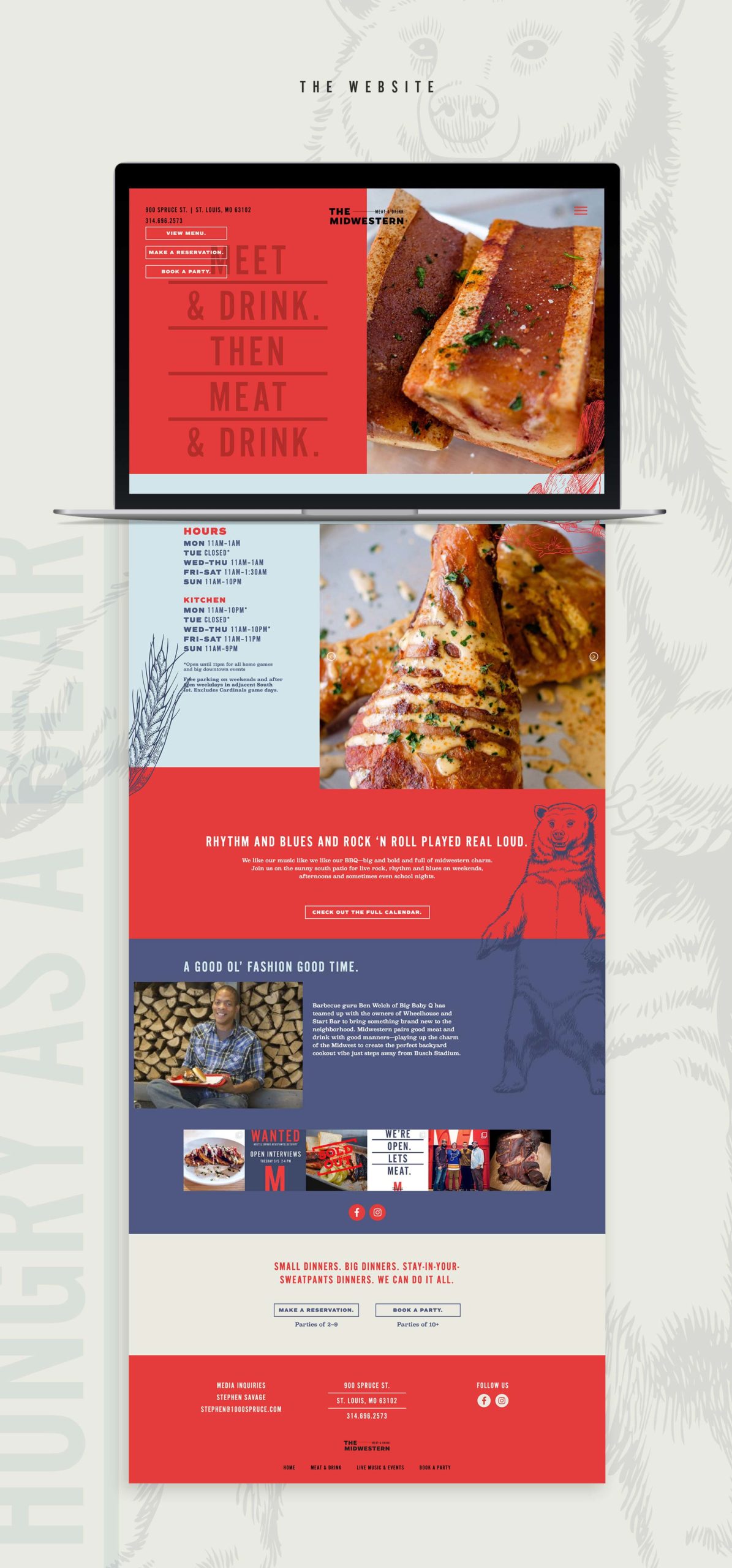 Website design for St. Louis's The MidWestern