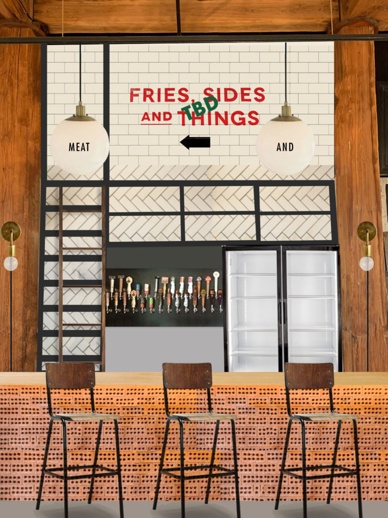 A mock-up of The Midwestern's bar