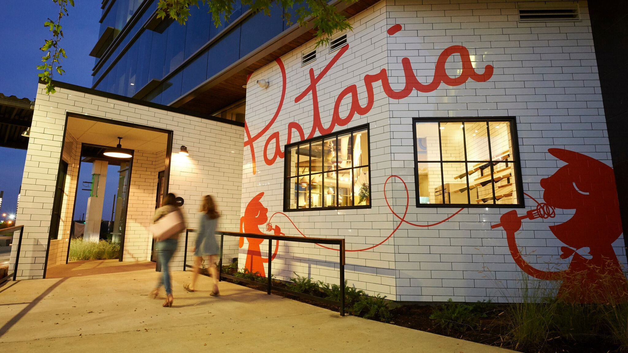 Pastaria Nashville's exterior branding