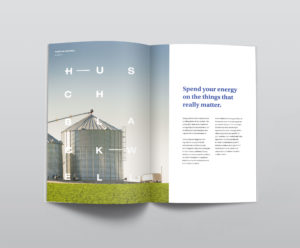 Husch Blackwell branding design word search mockup
