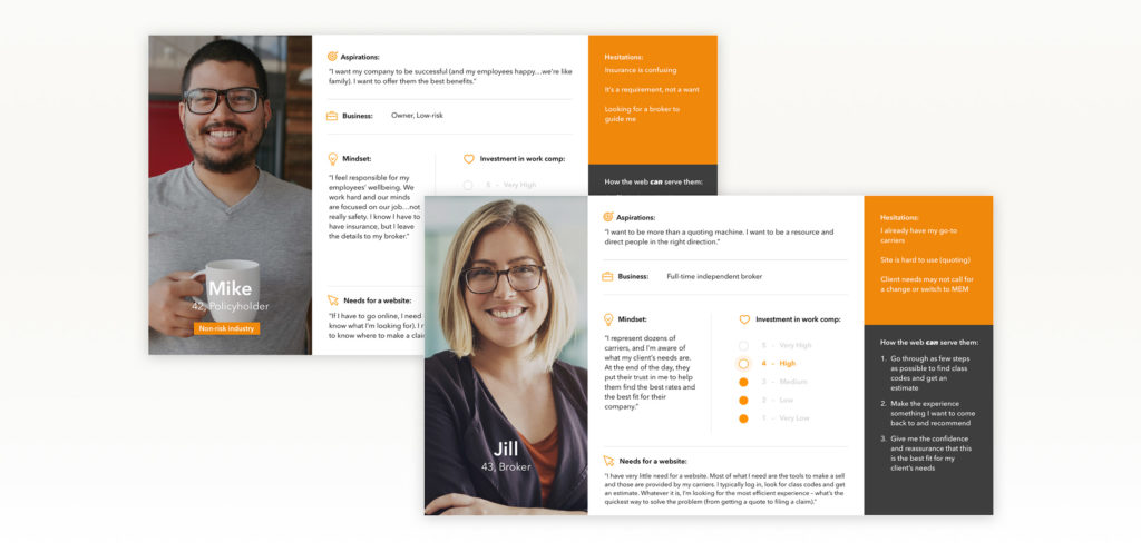 MeM - Insurance branding user persona research