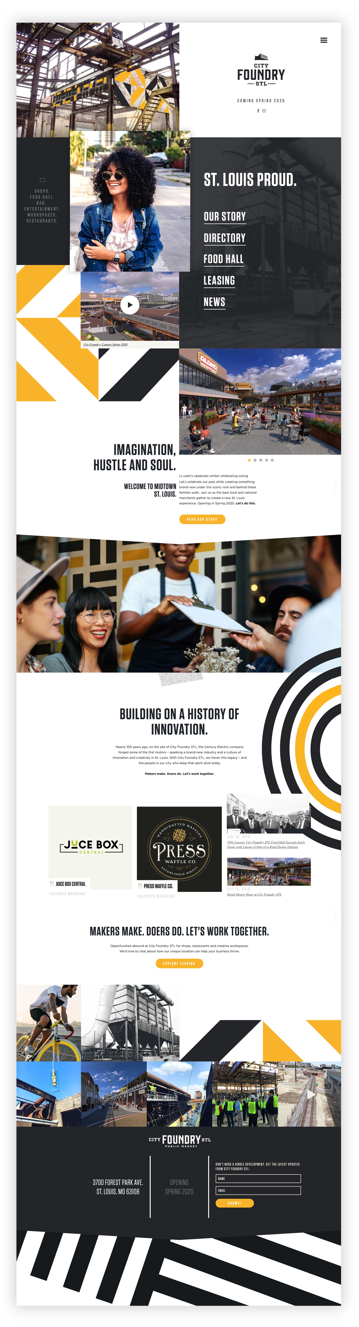 City Foundry website design