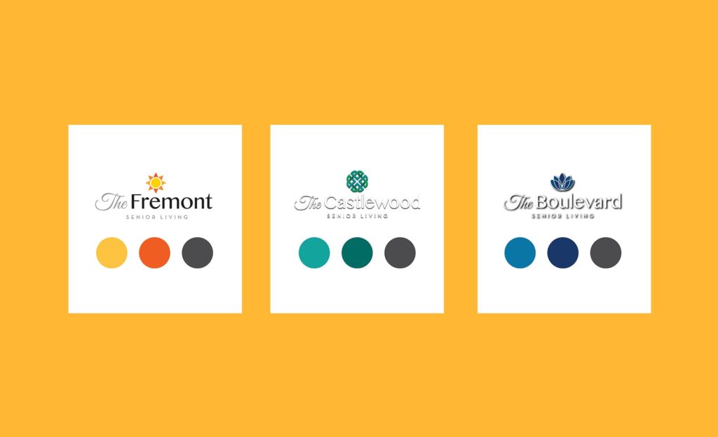 Arrow Senior Living Color Palette Examples