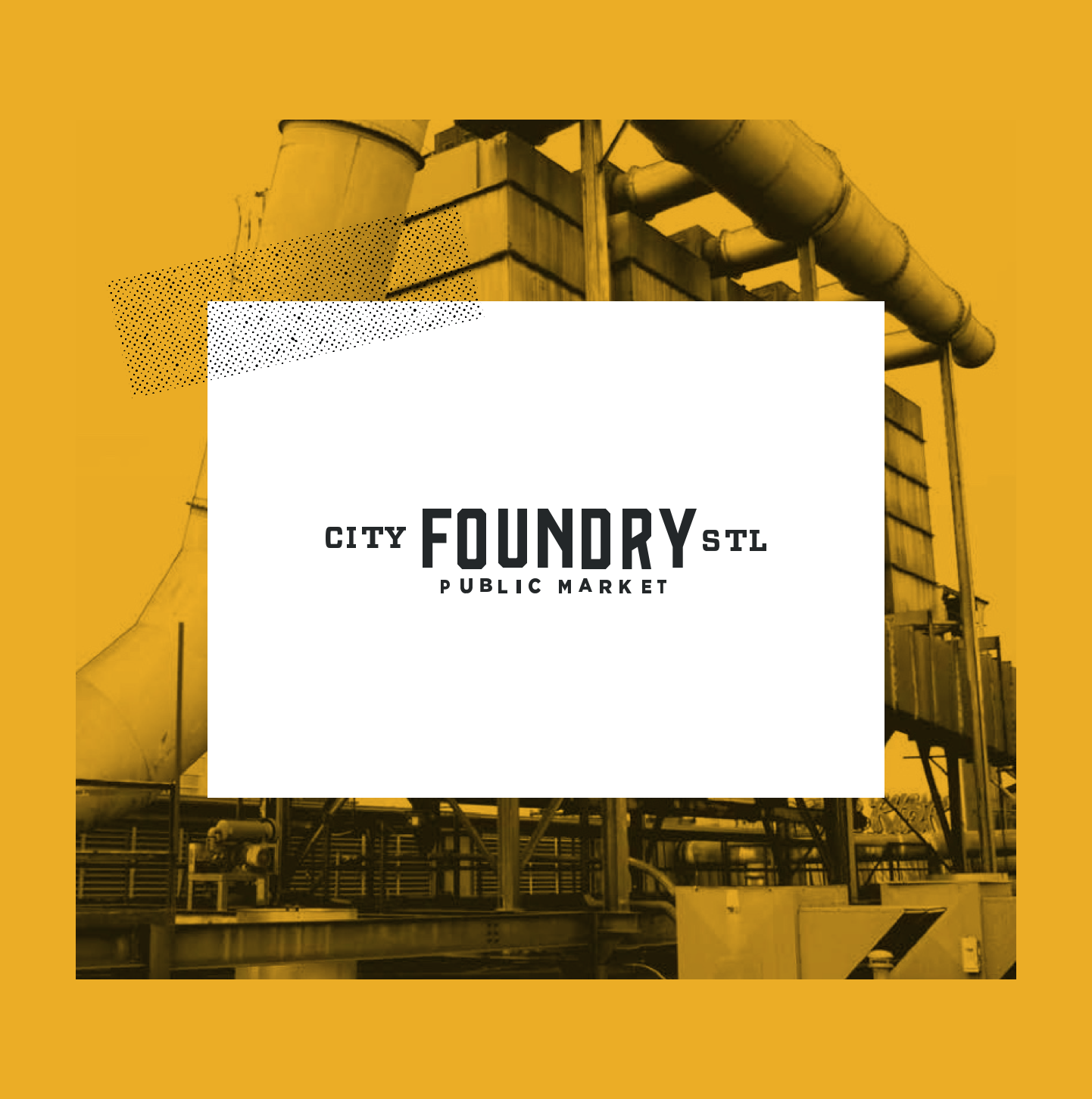 City Foundry STL logo on old City Foundry photo
