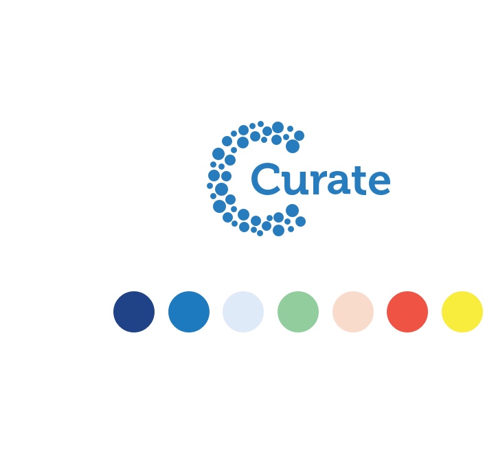 Curate logo and brand colors