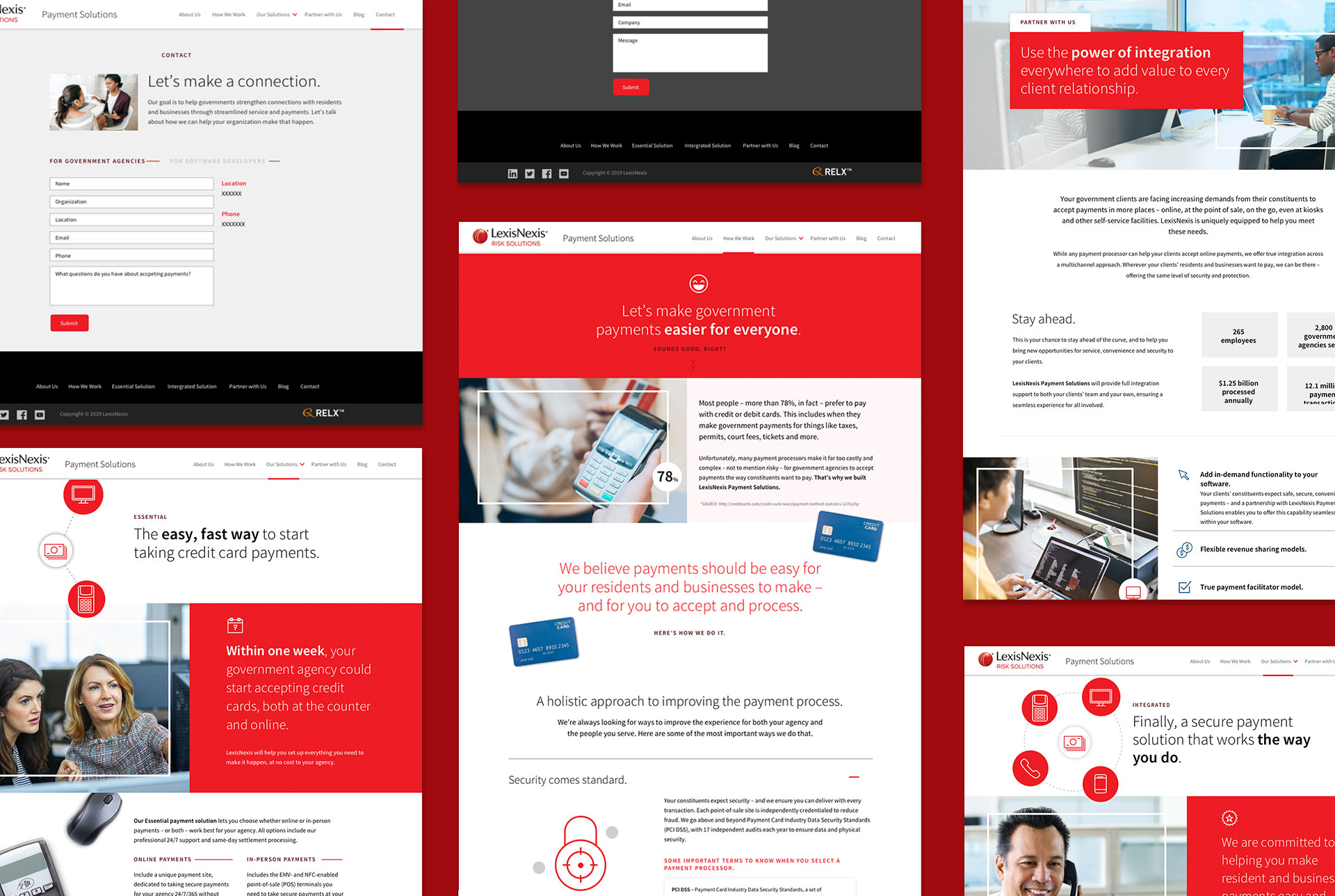 LexisNexis Payment Solutions Website Design