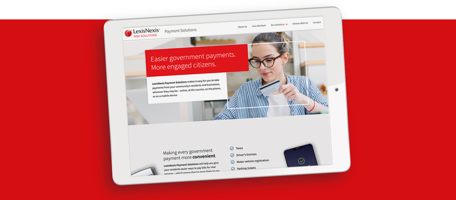 LexisNexis Payment Solutions - Website Design