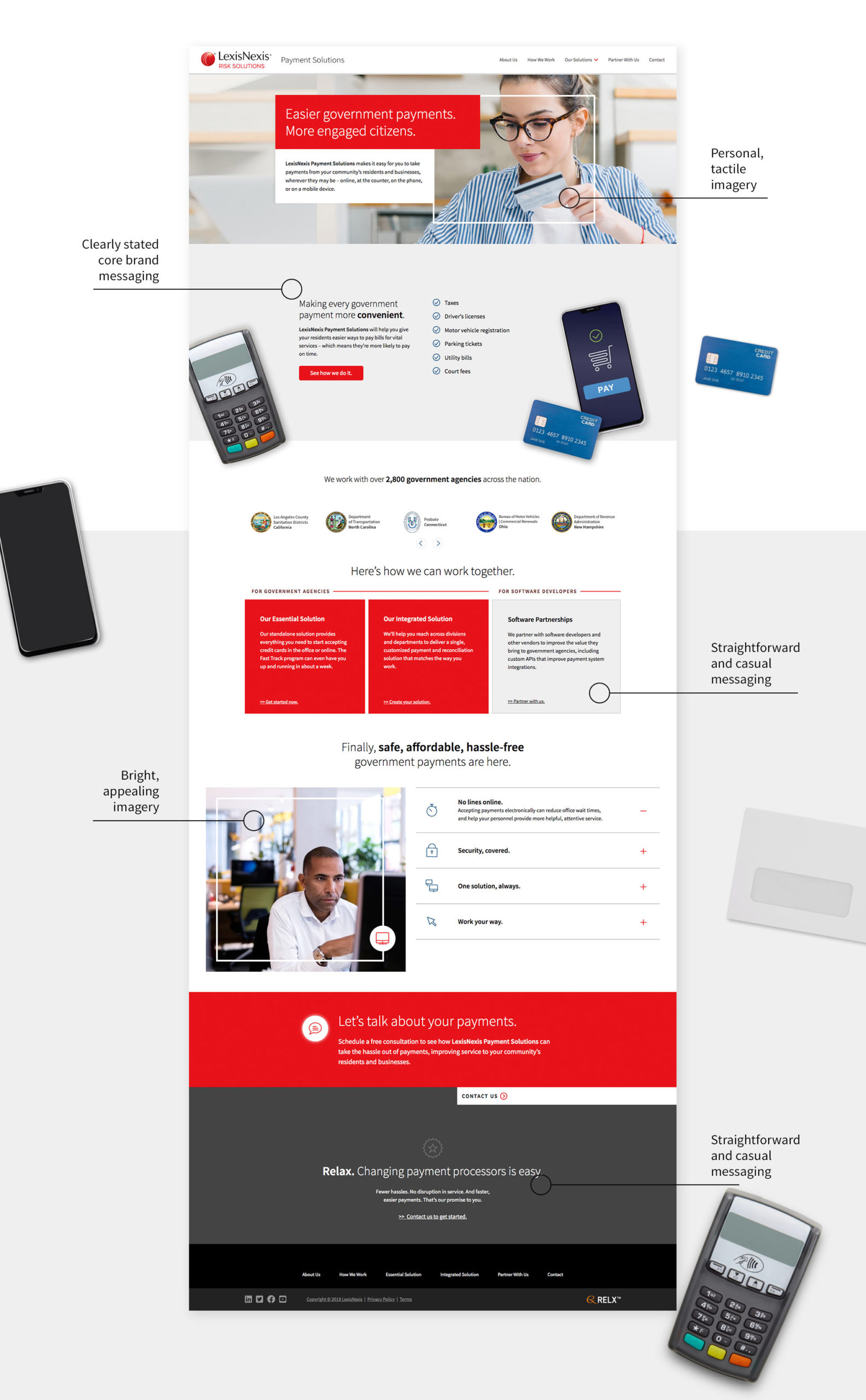 LexisNexis Payment Solutions Website Design Process