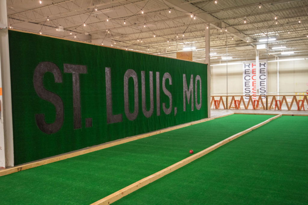 Recess St. Louis - Branding Turf Wall
