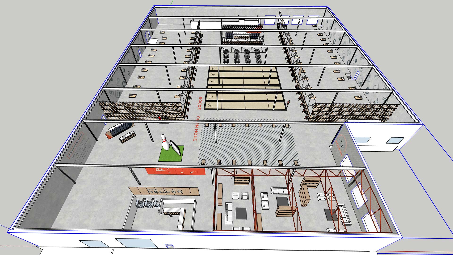 Recess floorplan mockup