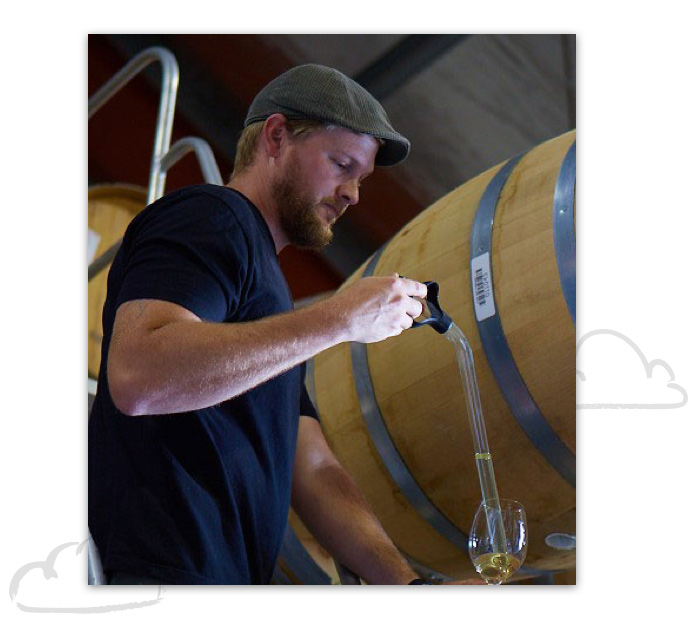 Ron Rubin winemaker working at a winery