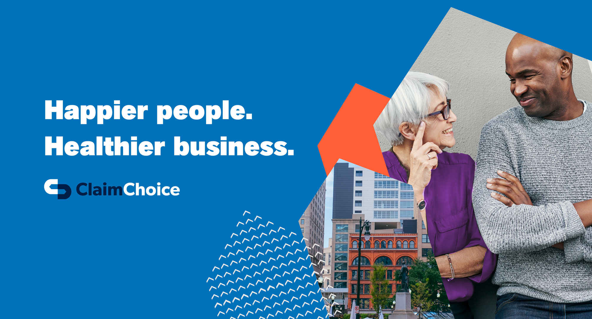 ClaimChoice's new Branding - Happier people, healthier business.