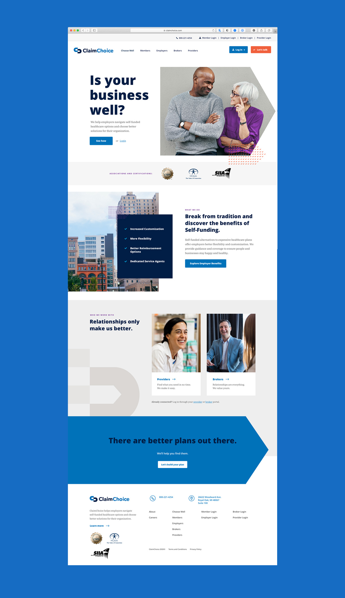 ClaimChoice Website Design