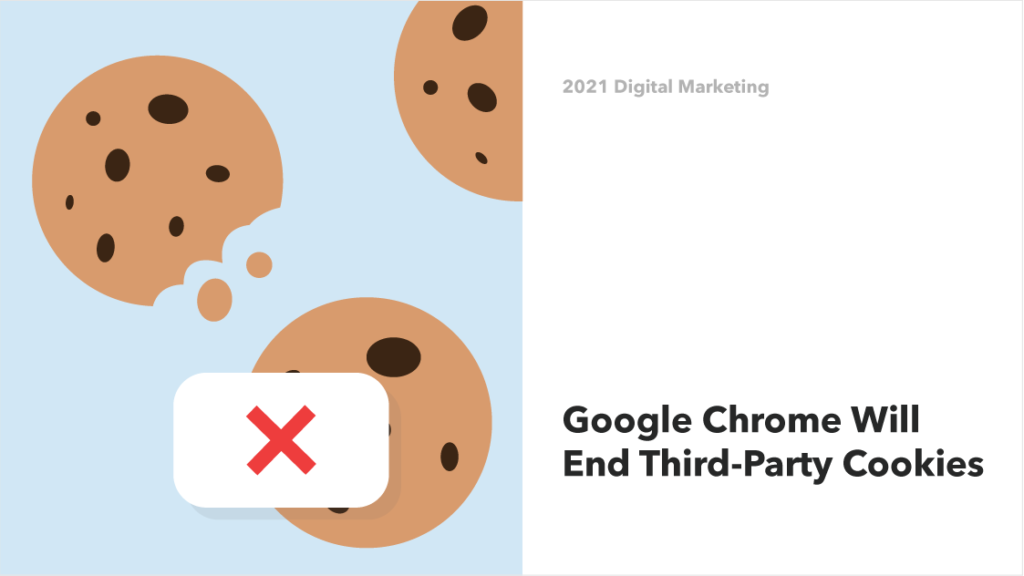 Illustration of digital marketing third party-cookies, which Google Chrome will no longer support
