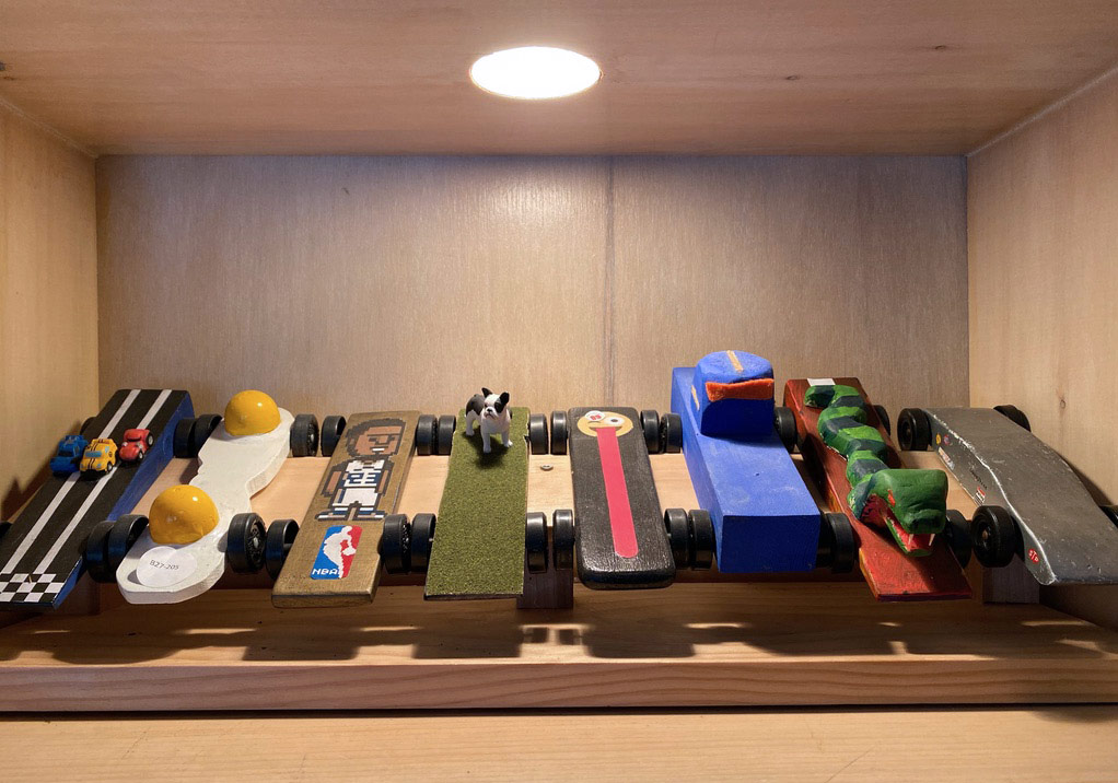 The Spakowski Pinewood Derby Shrine