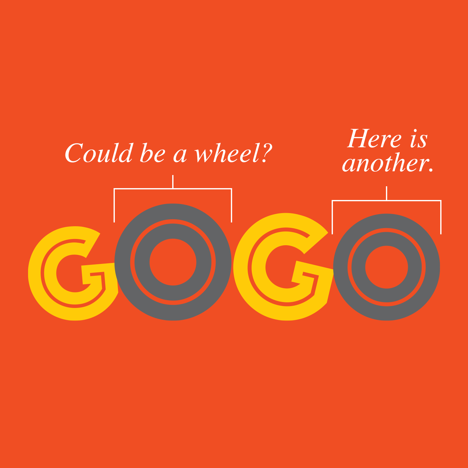 GoGo Cluckers Logo deconstructed