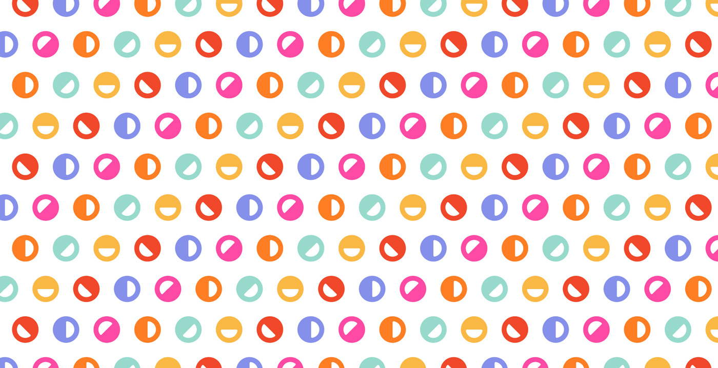 The Happy Batch cookie smiles brand pattern