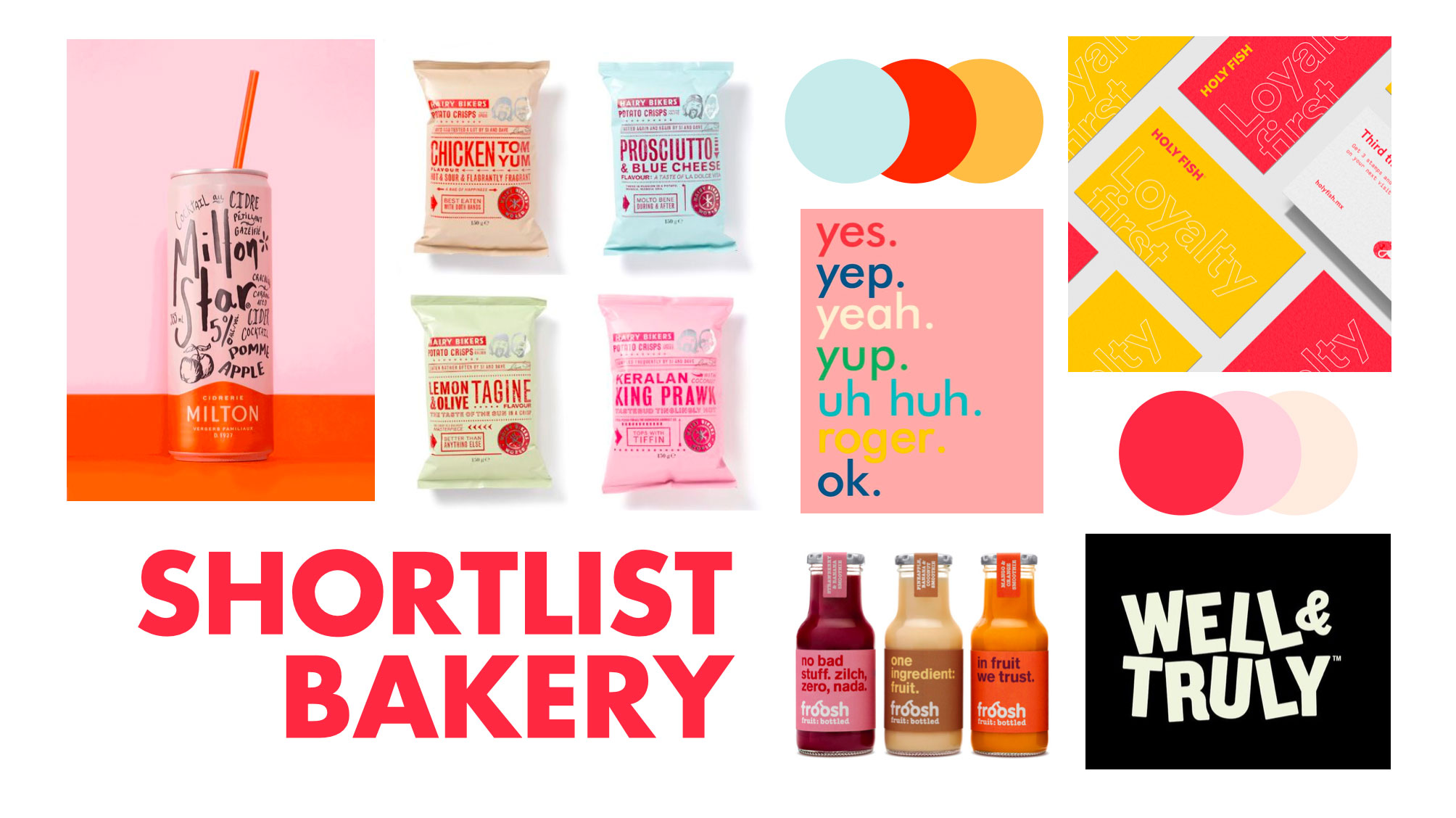 Moodboard for another potential brand for the cookies, Shortlist Bakery