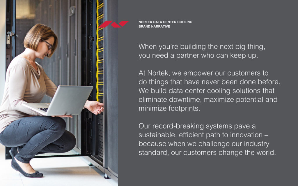 Brand language for Nortek Data Center Cooling