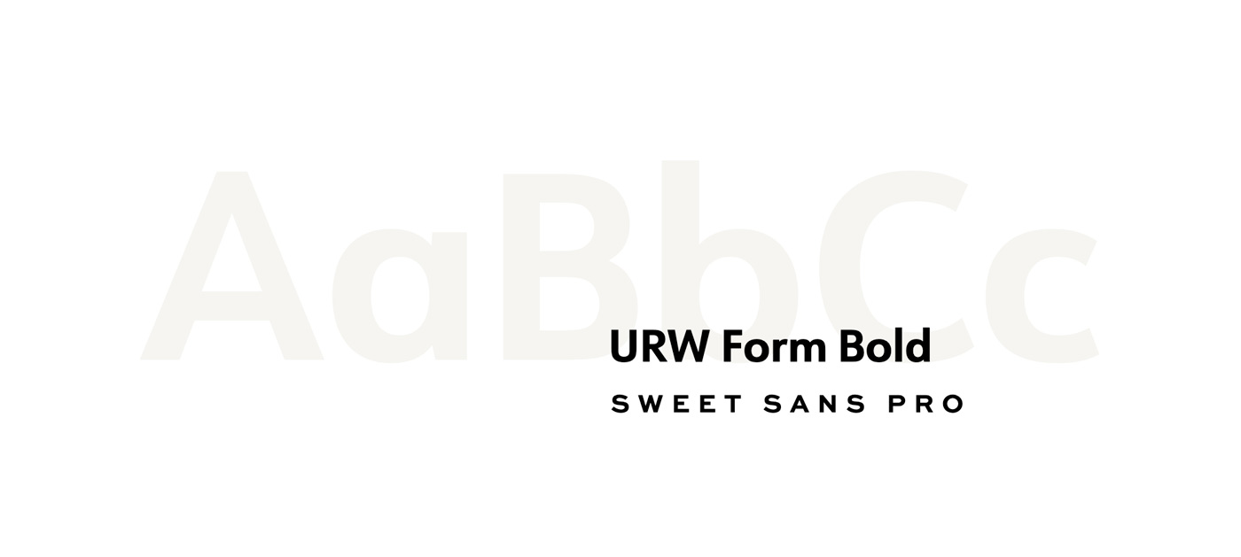M+H Architects brand identity typefaces including URW Form Bold and Sweet Sans Pro