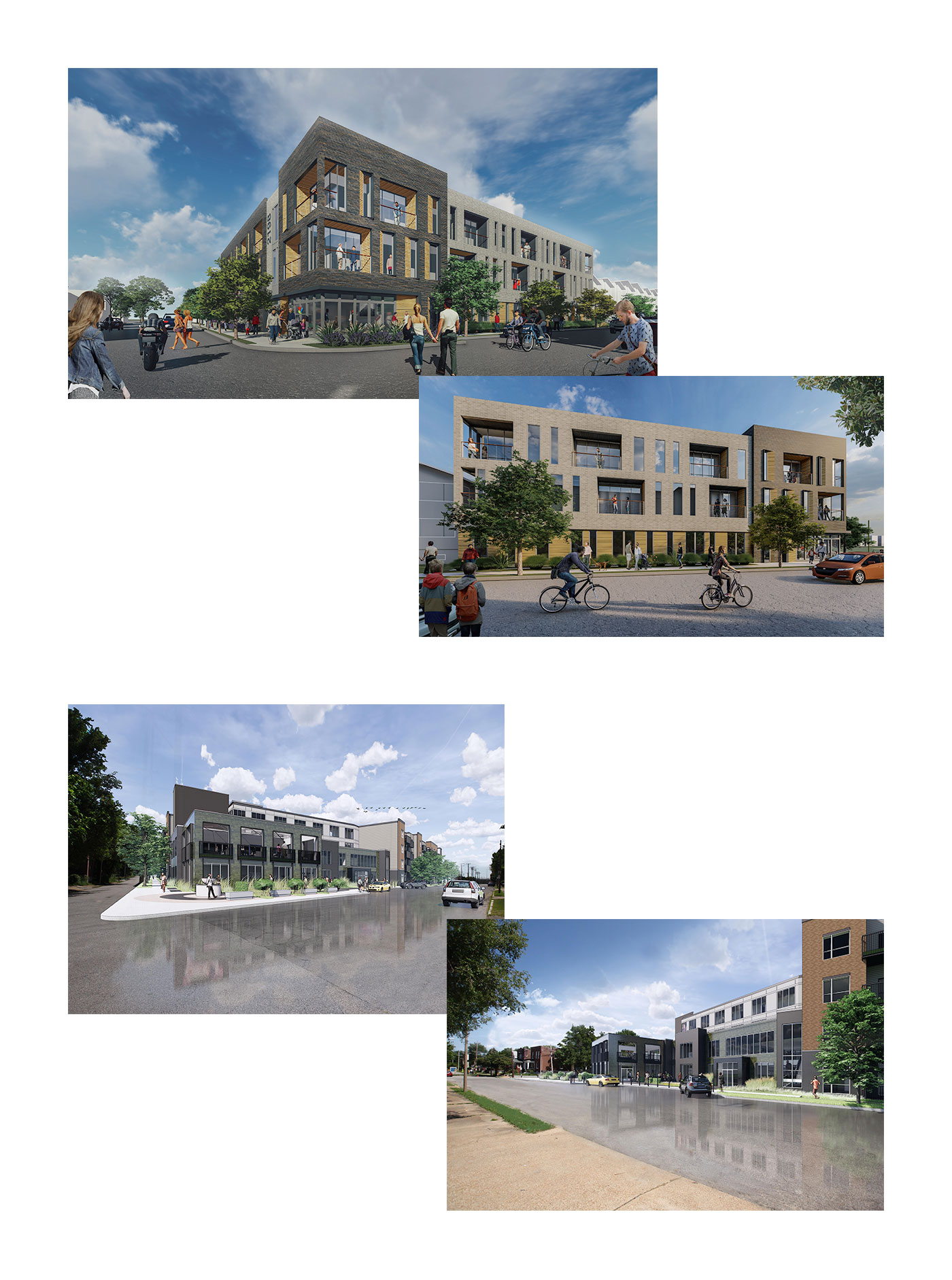 Building renderings of Terra and Union residential developments