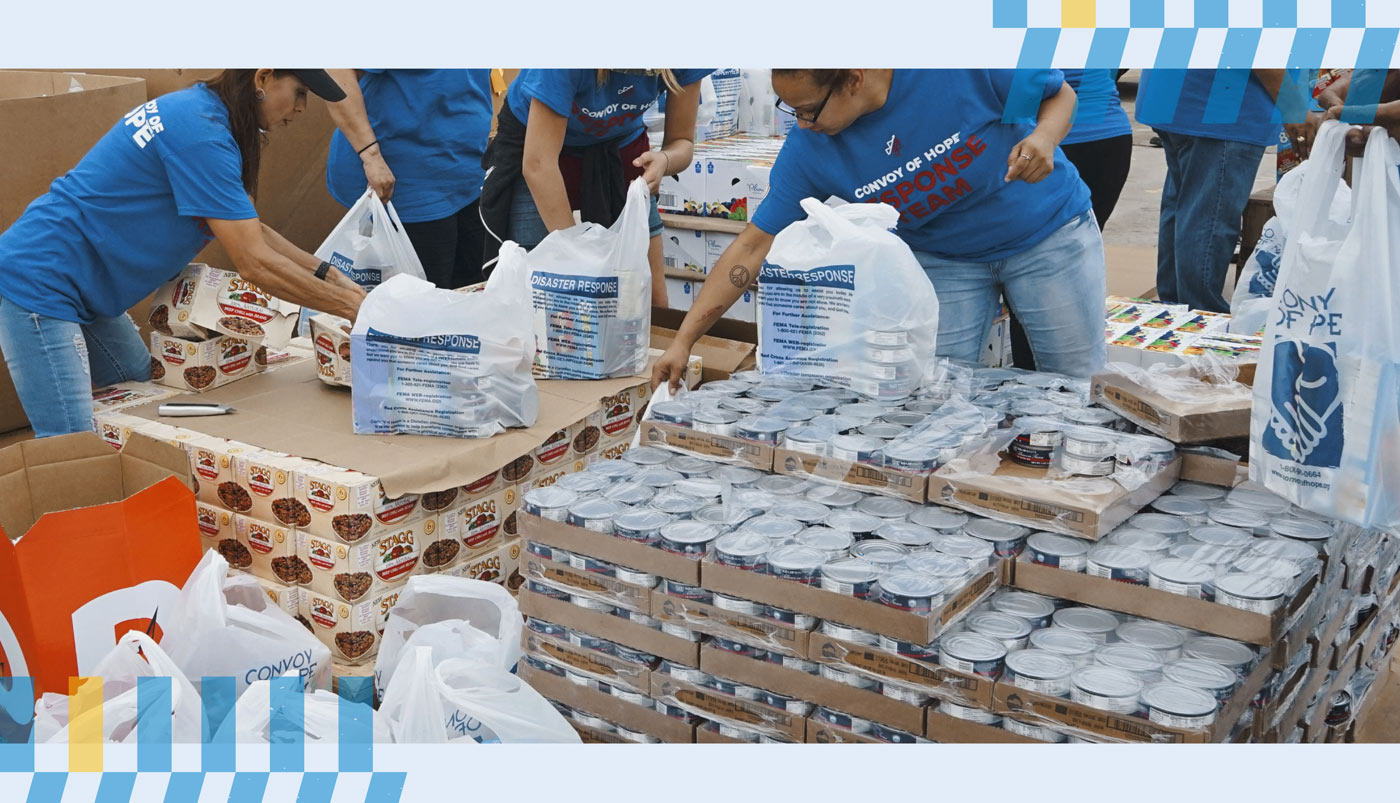 Convoy of Hope's initiatives include hunger relief