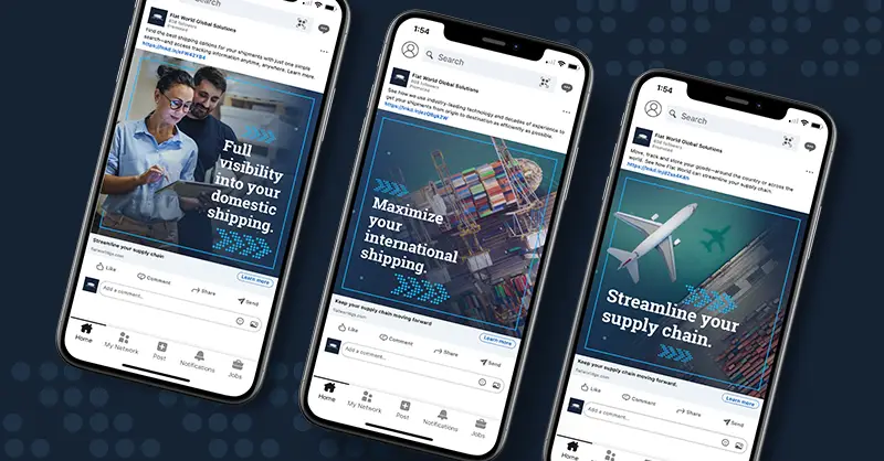 Mobile website designs for Flat World
