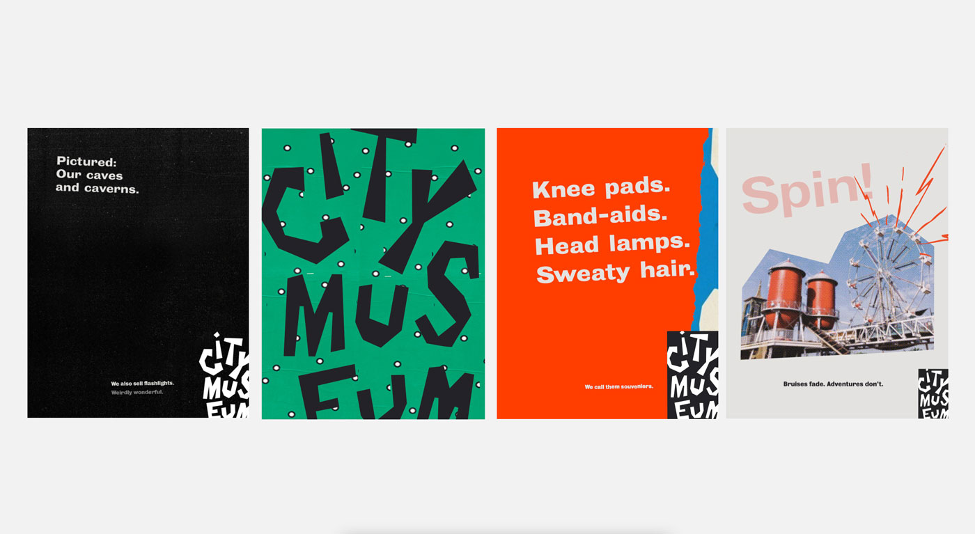 City Museum posters featuring the new branding