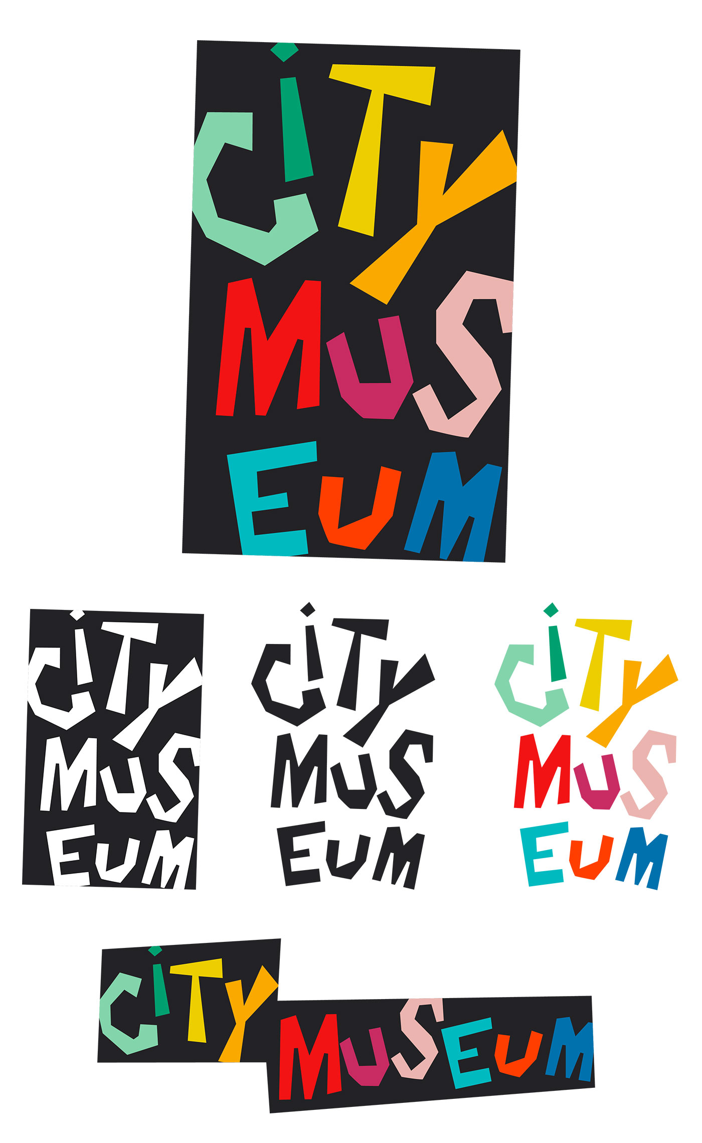 City Museum branding logo lockups