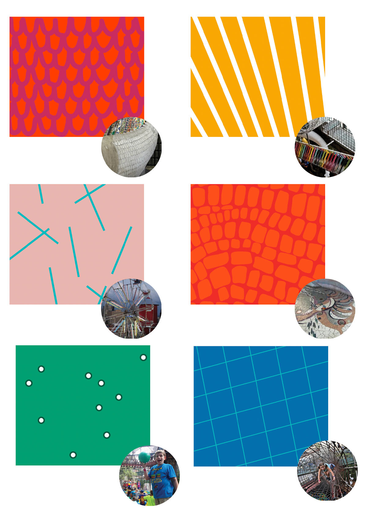 City Museum brand patterns inspired by exhibits