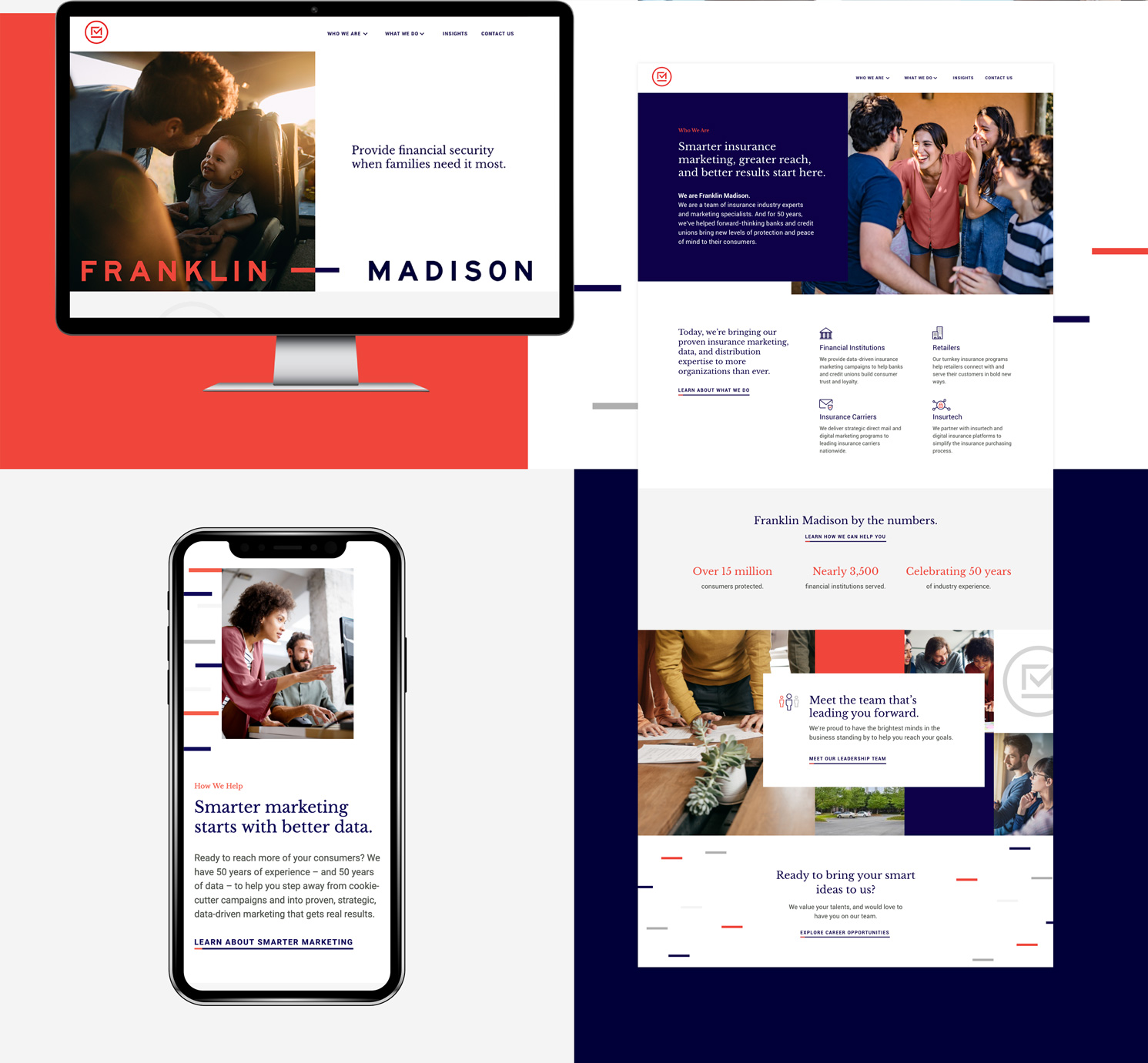 Mobile responsive web design for Franklin Madison