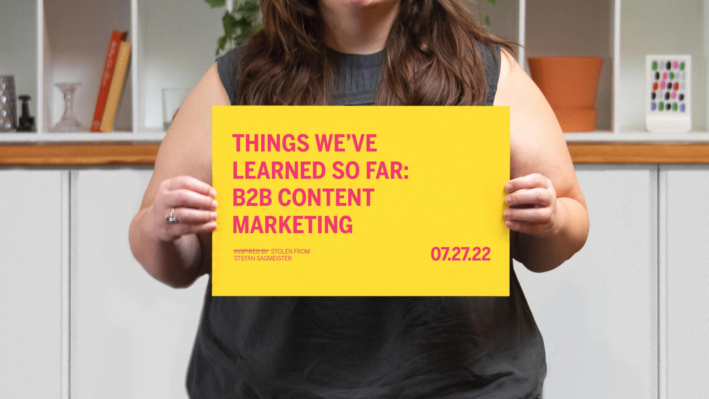 Blaise Hart-Schmidt, Senior Marketing Manager, will present Things We've Learned: B2B Content Marketing