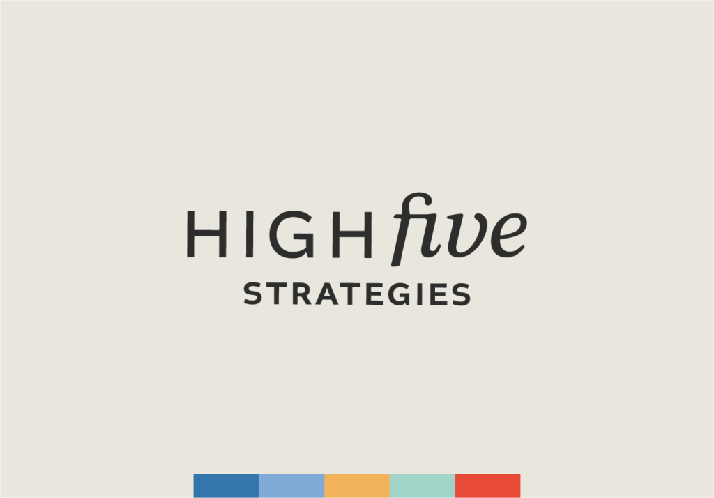 High Five Strategies logo and colors