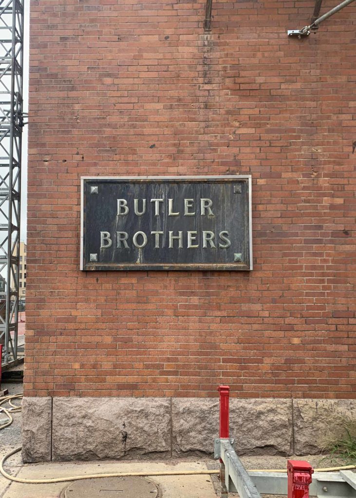 Butler Brothers sign on the exterior of the building