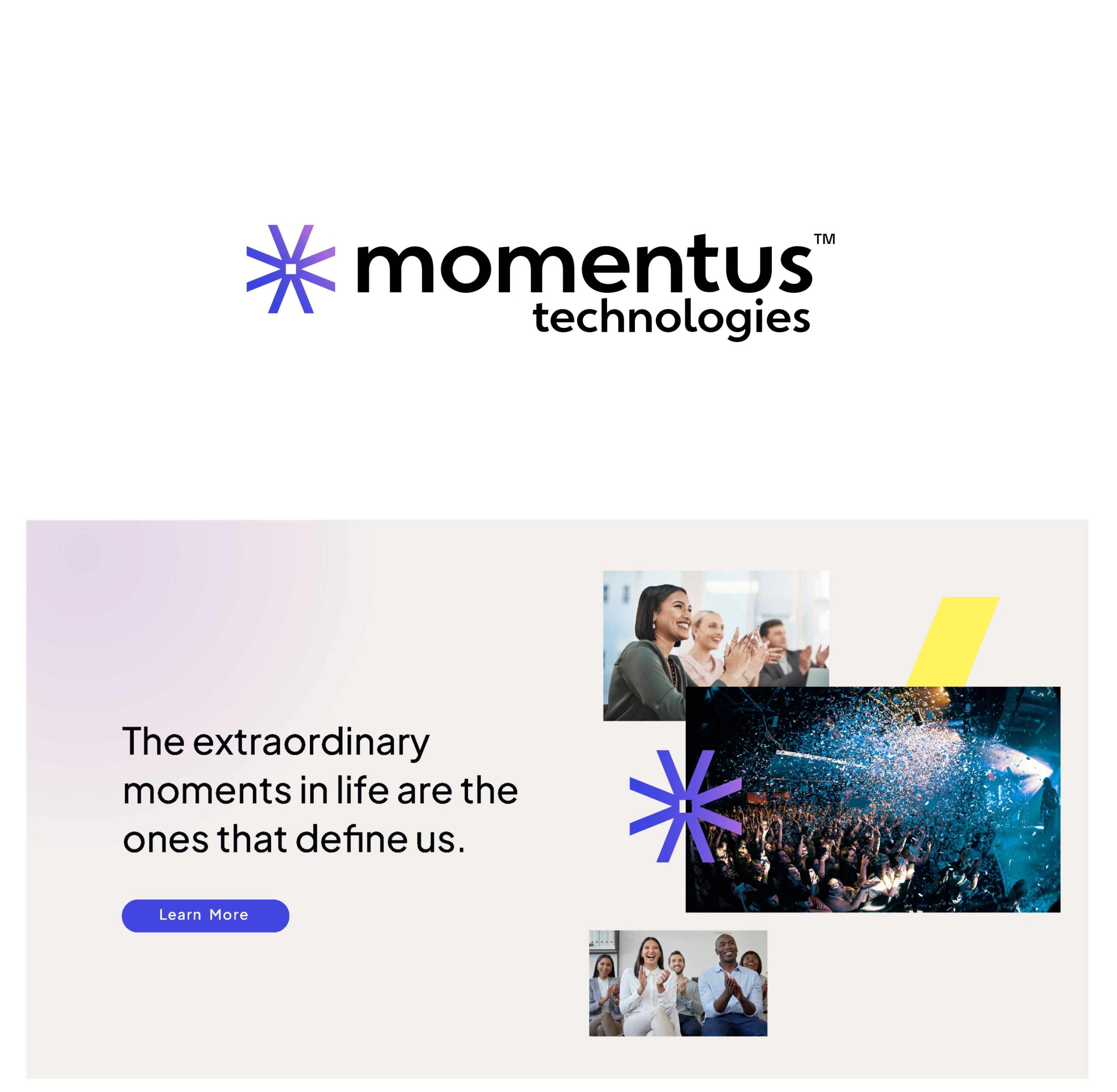 The new Momentus Technologies brand after the company rebranded from Ungerboeck