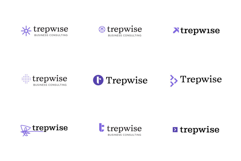 Iterations of the evolving Trepwise logo