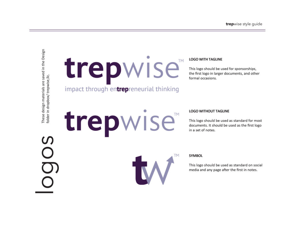 The old Trepwise logo and logo mark
