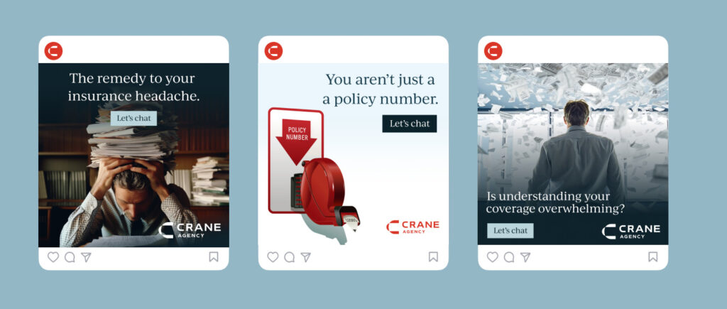 Crane Agency Instagram mockups