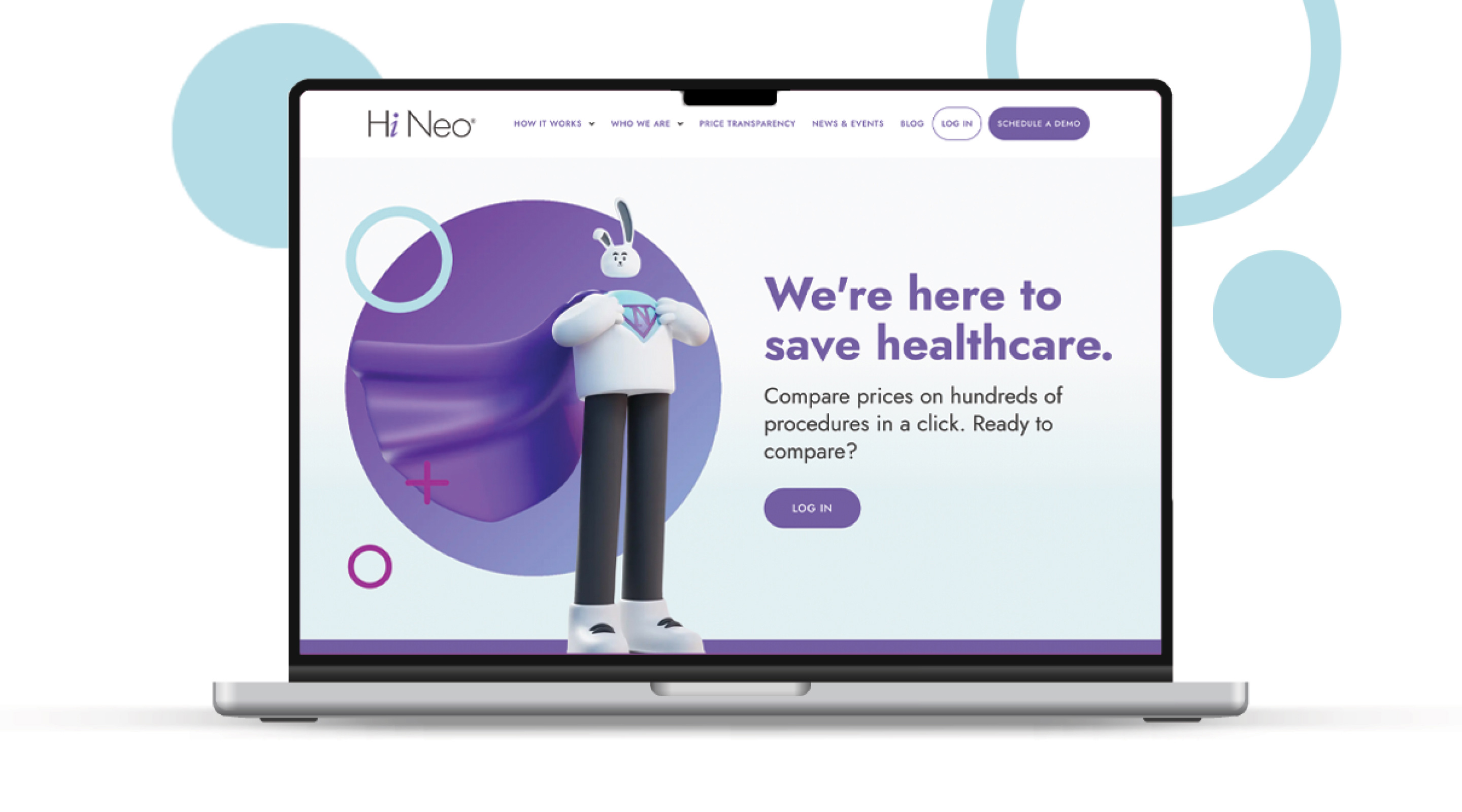 Image of Hi Neo website homepage