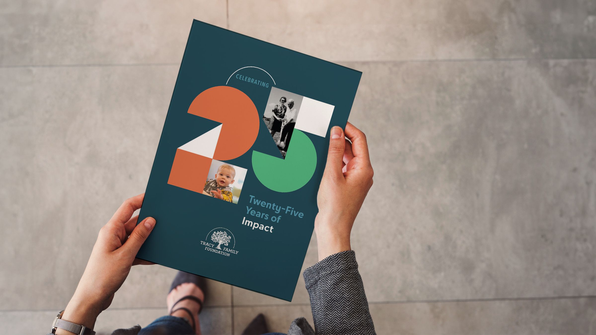 Image of Tracy Family Foundation's 25th anniversary report cover