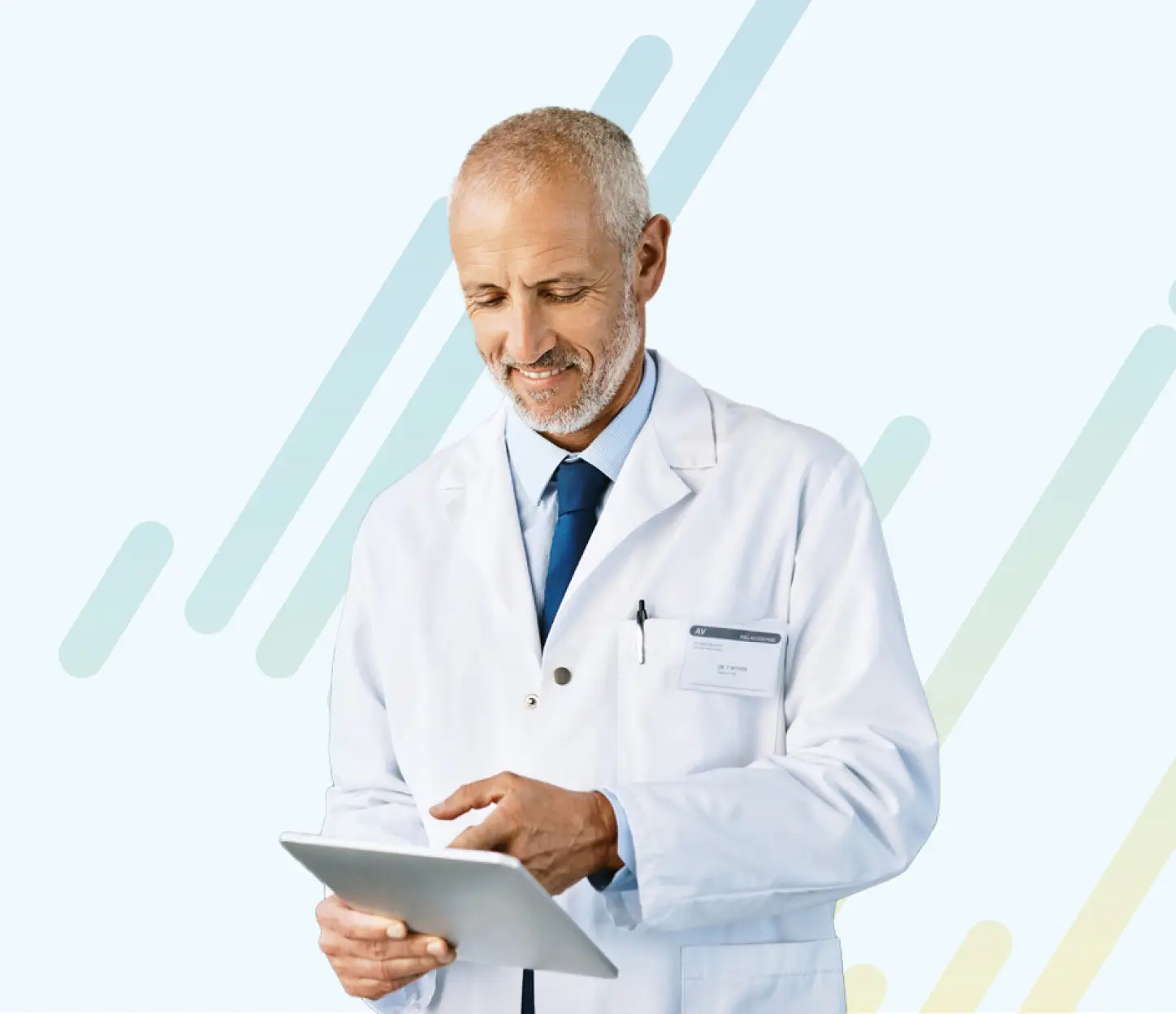 Image of doctor reviewing documents
