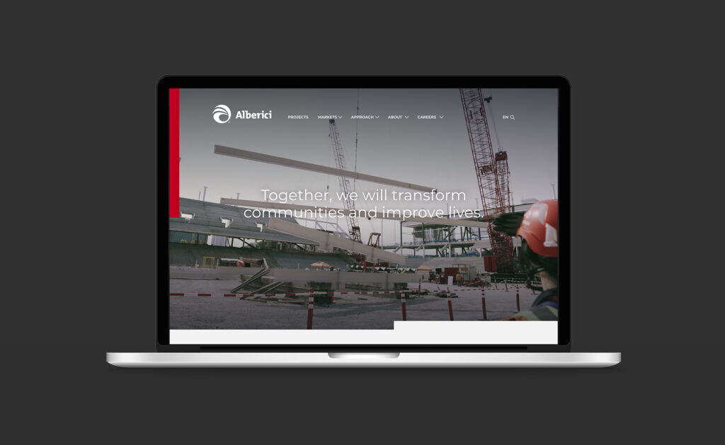 Alberici website homepage