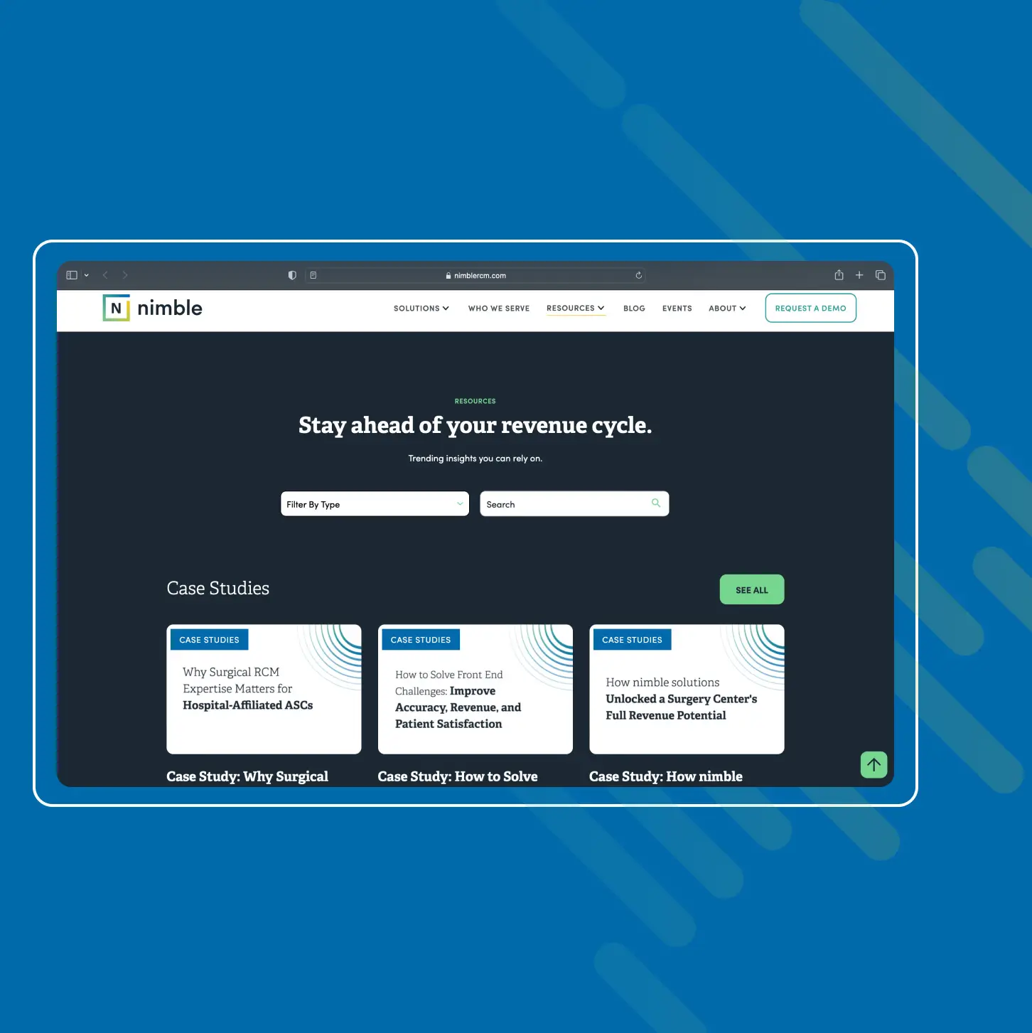 Image of Nimble website's Resource page