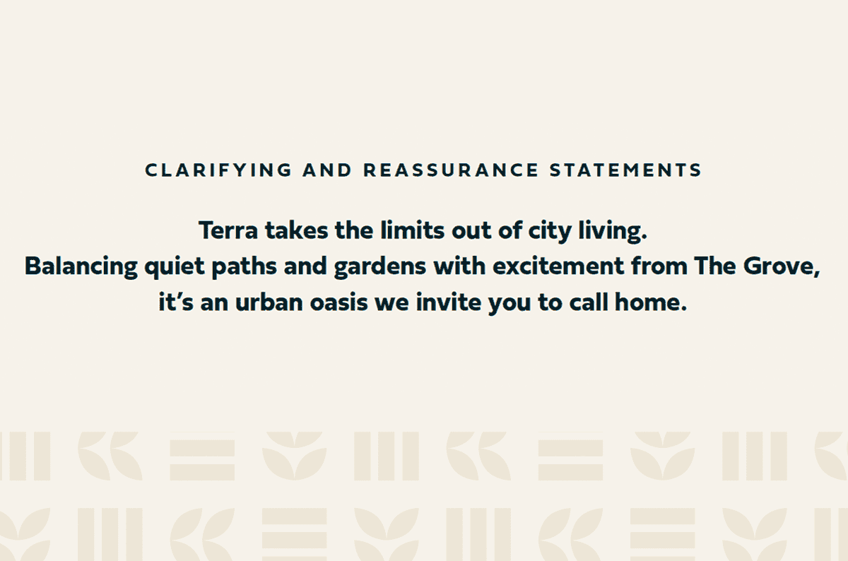 Terra's clarifying and reassuring statements